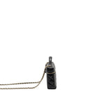 CHANEL TOP HANDLE VANITY WITH CHAIN CAVIAR BLACK LGHW (MICROCHIP)