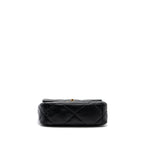 CHANEL SMALL 19 BAG LAMBSKIN BLACK MULTICOLOR HARDWARE (MICROCHIP)