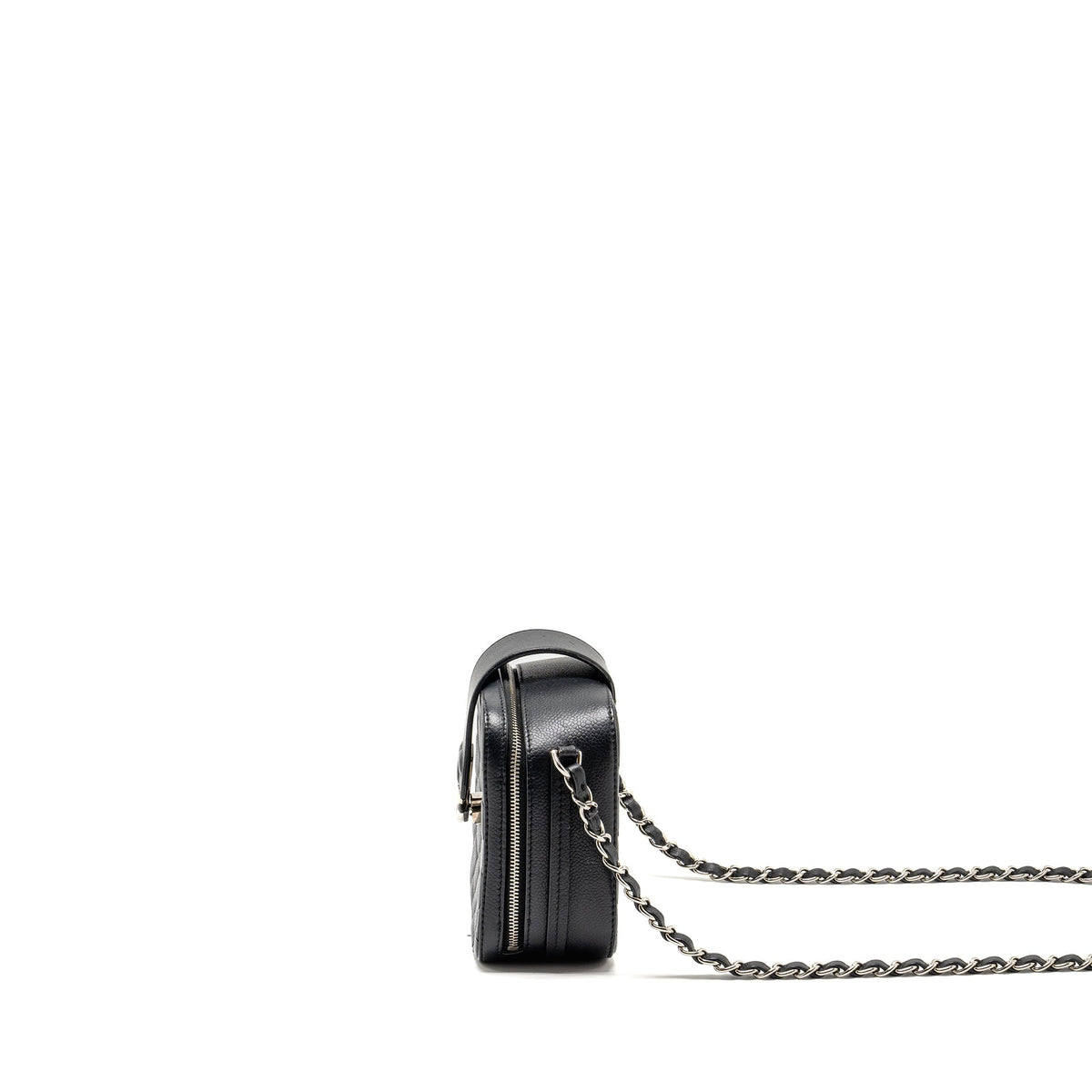 CHANEL QUILTED MINI VANITY BAG CAVIAR BLACK SHW