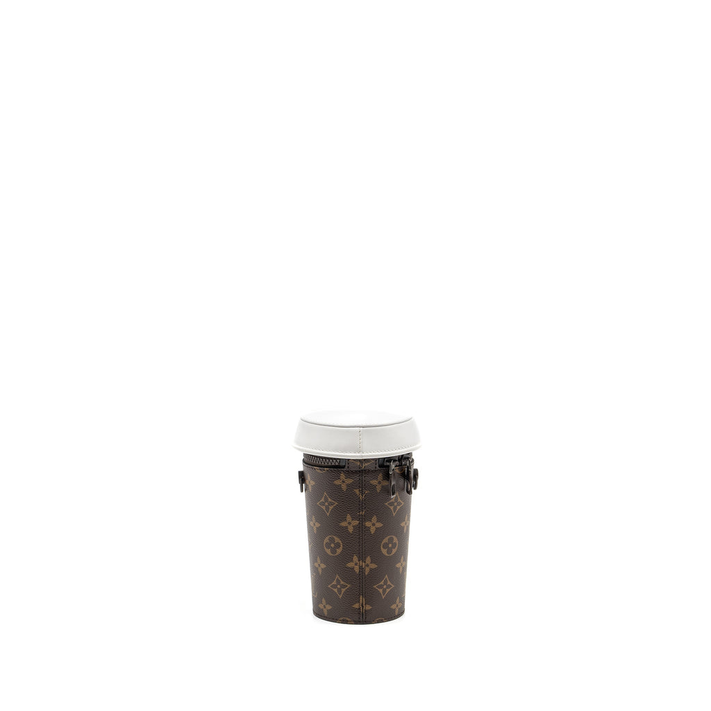 LOUIS VUITTON COFFEE CUP BAG MONOGRAM CANVAS BROWN/MULTICOLOUR BROWN HARDWARE