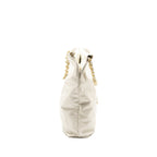 CHANEL MEDIUM 22 BAG CALFSKIN WHITE GHW (MICROCHIP)