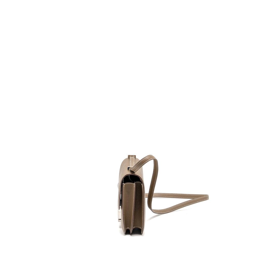 Hermes Mini Constance Epsom Etoupe SHW