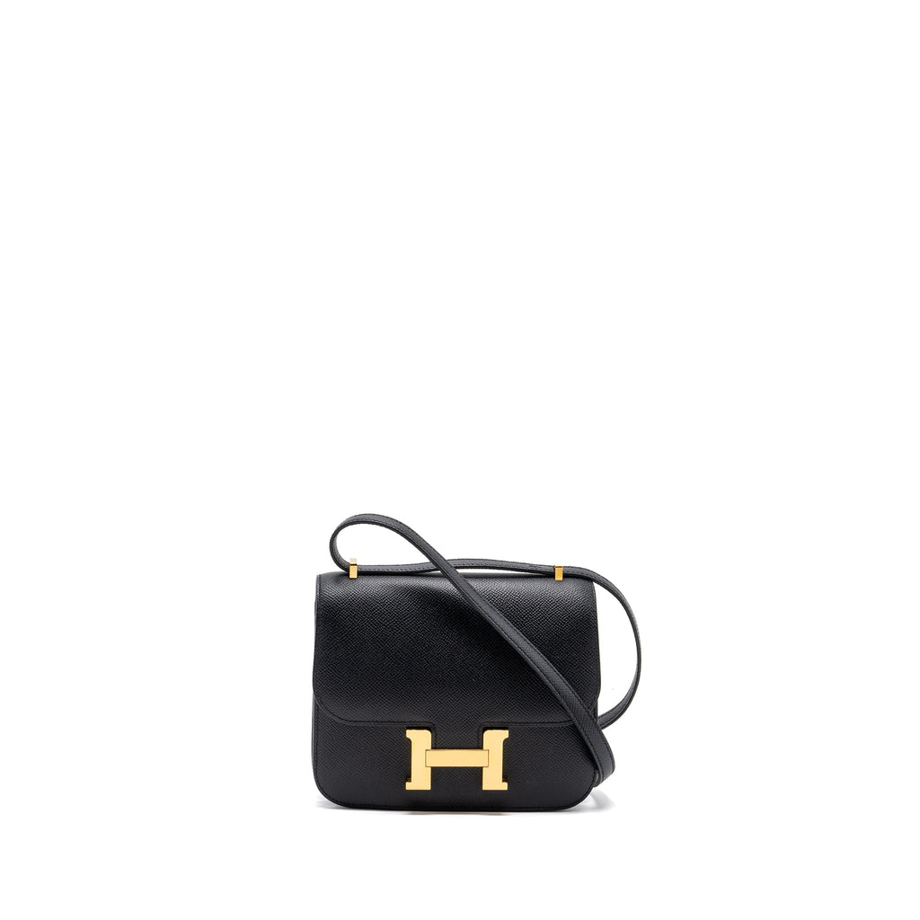 Hermes Mini Constance Epsom Black GHW