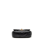 CHANEL SMALL 19 BAG LAMBSKIN BLACK MULTICOLOR HARDWARE (MICROCHIP)