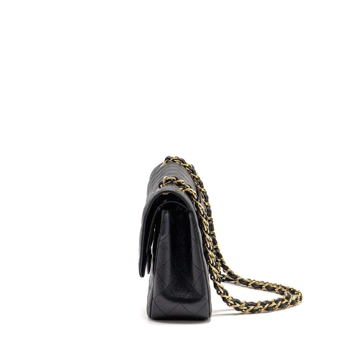 CHANEL JUMBO CLASSIC DOUBLE FLAP BAG CAVIAR BLACK GHW