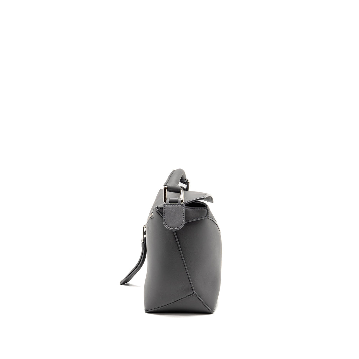 Loewe Small Puzzle Bag Calfskin Grey SHW