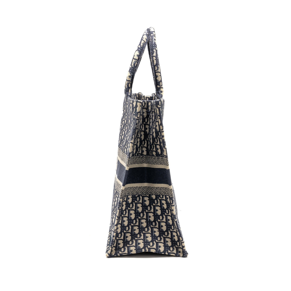 DIOR LARGE BOOK TOTE DIOR OBLIQUE CANVAS BLUE