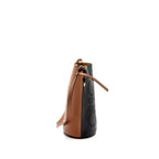 LOEWE GATE BUCKET BAG CALFSKIN BLACK / TAN GHW