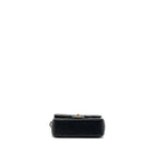 CHANEL PEARL CRUSH MINI RECTANGULAR FLAP BAG LAMBSKIN BLACK GHW (MICROCHIP)