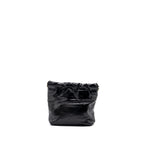 CHANEL MINI 22 BAG SHINY CALFSKIN BLACK GHW(MICROCHIP)