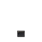 CHANEL CLASSIC COMPACT WALLET CAVIAR BLACK GHW