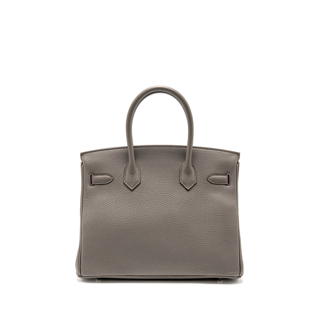 Hermes Birkin 30 Togo Gris Etain SHW