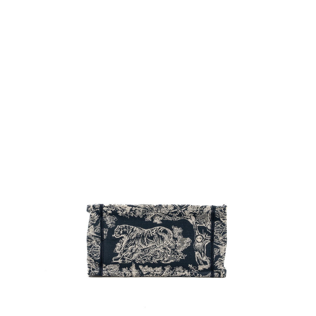 DIOR SMALL BOOK TOTE BLUE TOILE DE JOUY EMBROIDERY