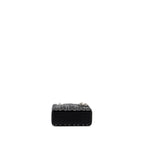DIOR MINI LADY DIOR SATIN CRYSTAL BLACK SHW