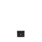 CHANEL CLASSIC COMPACT WALLET CAVIAR BLACK GHW
