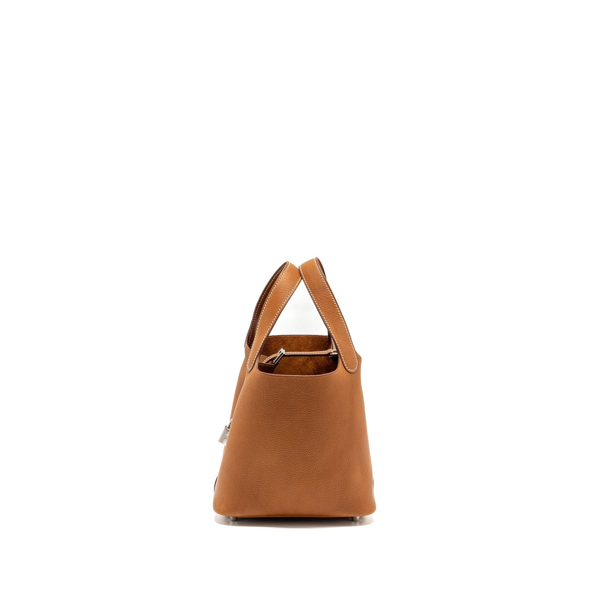 Hermes Picotin 18 lock bag Barenia Faubourg Fauve SHW