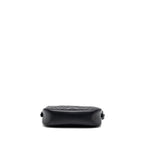 GUCCI GG MARMONT MATELASSE CAMERA SHOULDER BAG LEATHER BLACK GHW