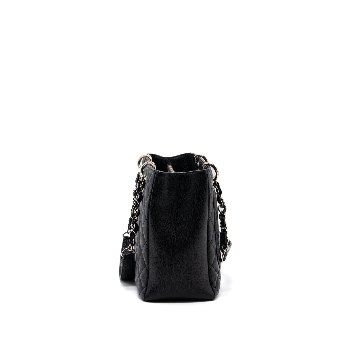 CHANEL GRAND SHOPPING TOTE BAG CAVIAR BLACK SHW