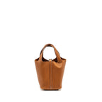 Hermes Picotin 18 lock bag Barenia Faubourg Fauve SHW