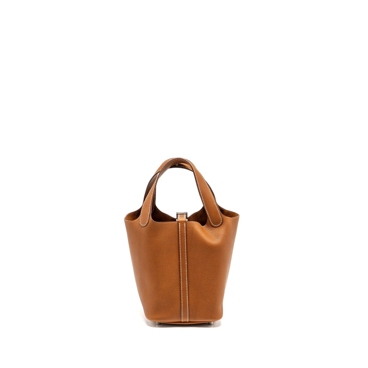 Hermes Picotin 18 lock bag Barenia Faubourg Fauve SHW