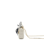 DIOR MINI LADY DIOR LAMBSKIN WHITE LGHW