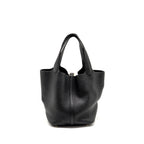 Hermes Picotin 22 Clemence Black GHW
