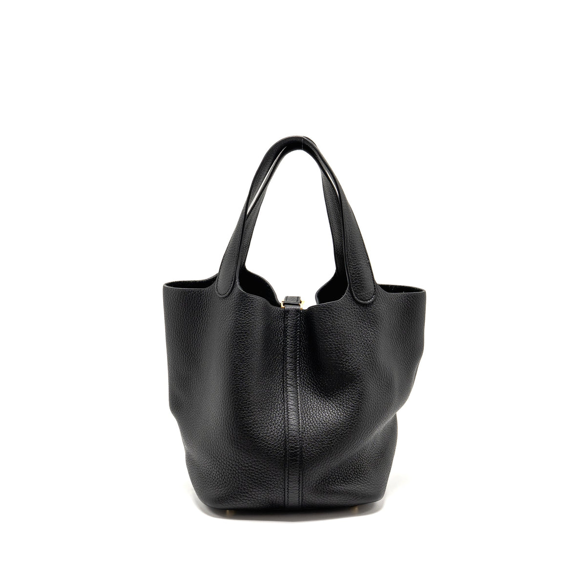 Hermes Picotin 22 Clemence Black GHW