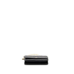 CHANEL WALLET ON CHAIN WITH PEARL CHAIN LAMBSKIN BLACK LGHW (MICROCHIP)