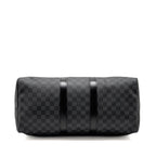 LOUIS VUITTON KEEPALL BANDOULIERE 45 DAMIER GRAPHITE CANVAS BLACK SHW