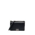 CHANEL NEW MEDIUM BOY BAG SMOOTH CALFSKIN BLACK RUTHENIUM HARDWARE