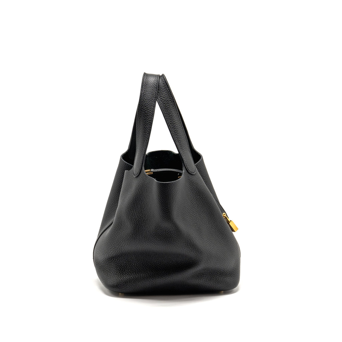 Hermes Picotin 22 Clemence Black GHW