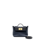 HERMES MINI 24/24 2424-21 BAG EVERCOLOR / SWIFT BLUE NUIT/CABAN/ZELLIGE  GHW