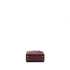 DIOR MINI LADY DIOR PATENT CALFSKIN RED LGHW