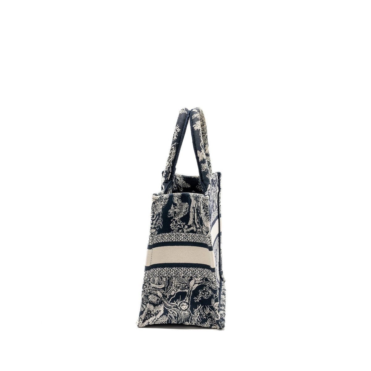 DIOR SMALL BOOK TOTE BLUE TOILE DE JOUY EMBROIDERY