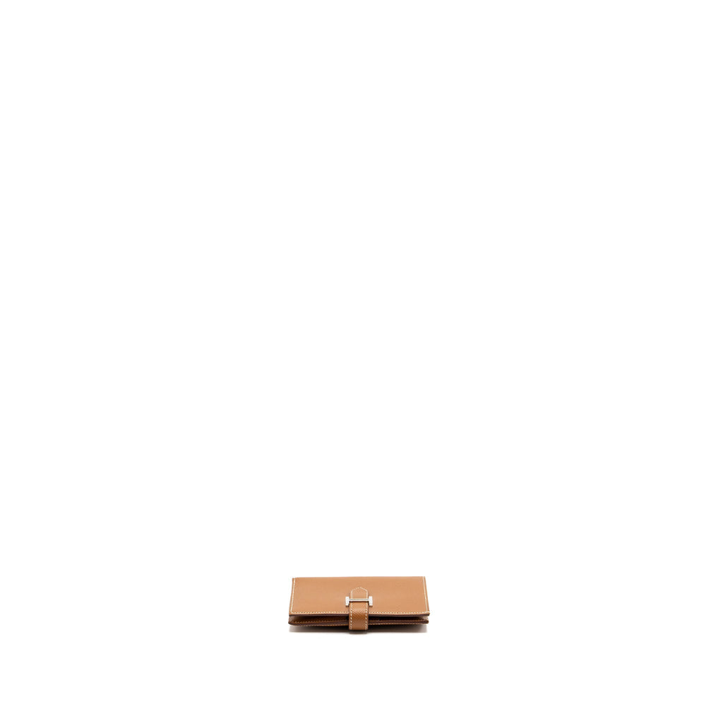 Hermes Bearn Compact Wallet Epsom Gold SHW