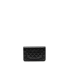 CHANEL CLASSIC WALLET ON CHAIN CAVIAR BLACK GHW