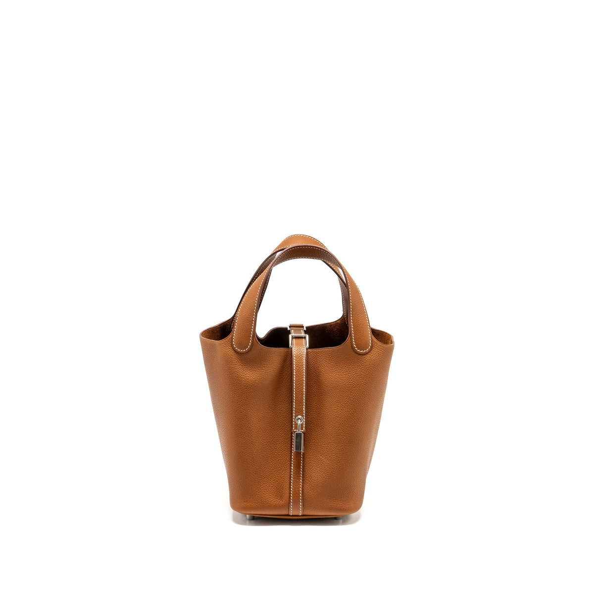 Hermes Picotin 18 lock bag Barenia Faubourg Fauve SHW