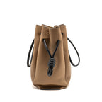 LOEWE FLAMENCO KNOT TOTE BAG GRAINED CALFSKIN BROWN/BLACK SHW