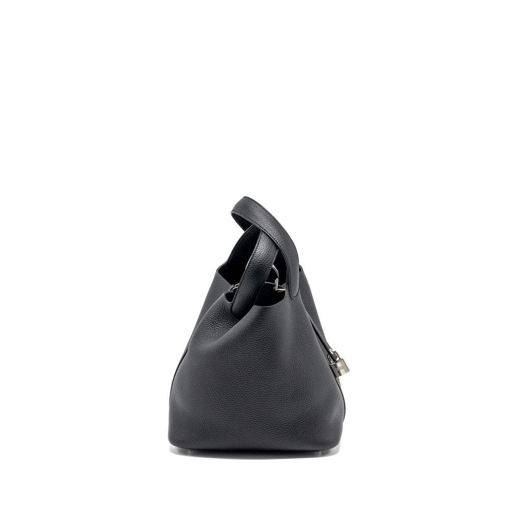 Hermes Picotin 22 Lock Bag Clemence Black SHW