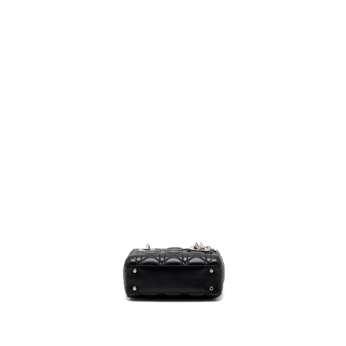 DIOR MINI LADY DIOR LAMBSKIN BLACK SHW