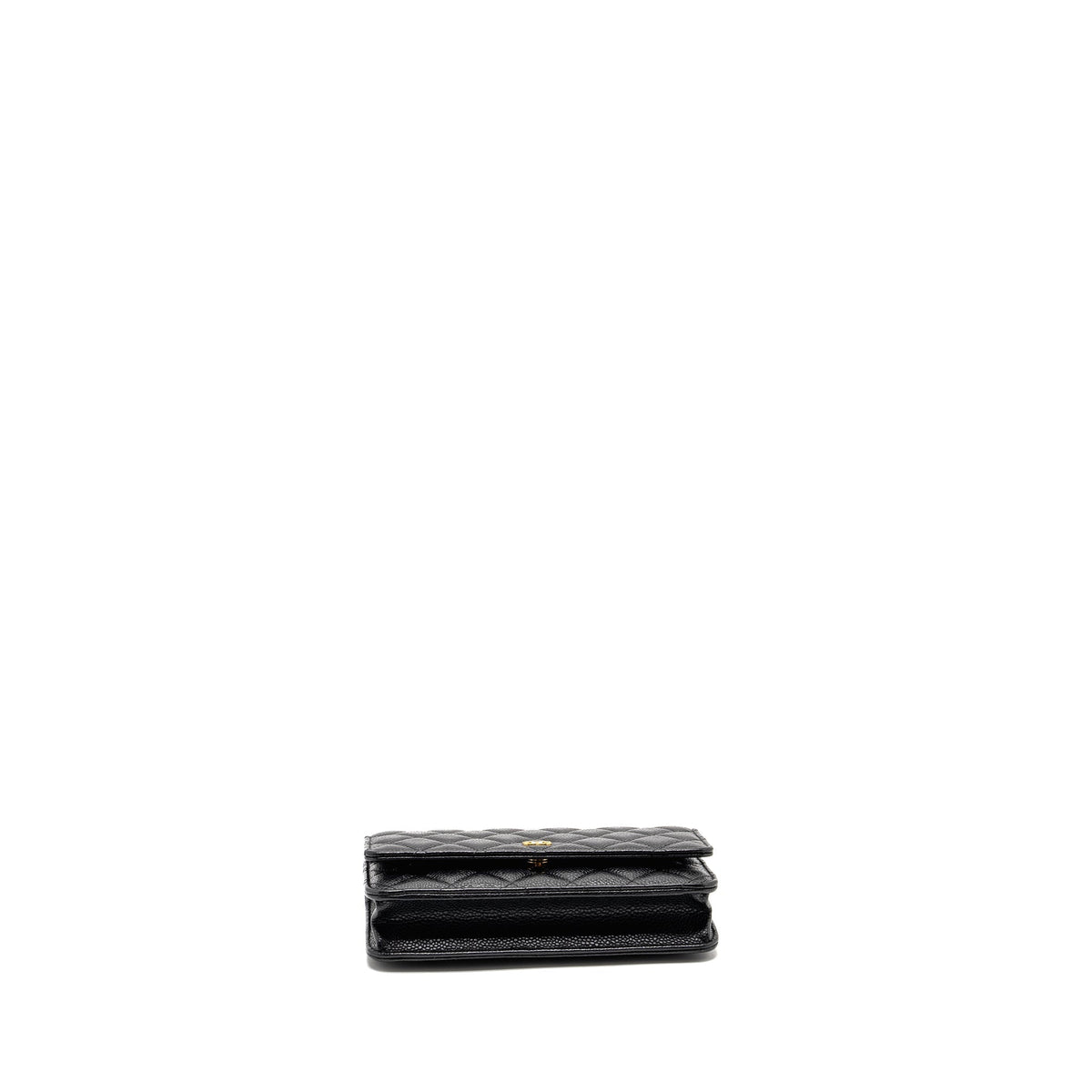 CHANEL CLASSIC WALLET ON CHAIN CAVIAR BLACK GHW