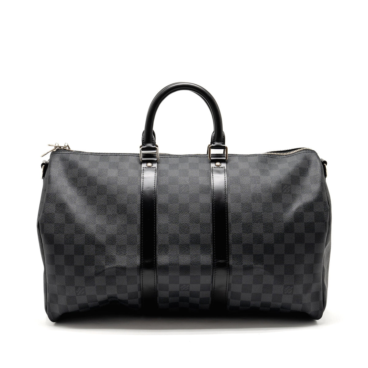 LOUIS VUITTON KEEPALL BANDOULIERE 45 DAMIER GRAPHITE CANVAS BLACK SHW