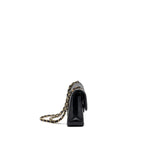 CHANEL SMALL CLASSIC DOUBLE FLAP BAG LAMBSKIN BLACK GHW