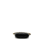 CHANEL 22K HOBO SHOULDER BAG LAMBSKIN BLACK BRUSHED GHW (MICROCHIP)