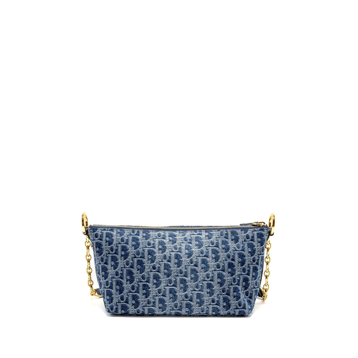 DIOR DIORSTAR OBLIQUE HOBO BAG DENIM BLUE GHW