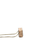CHANEL MINI FILIGREE VANITY CLUTCH CAVIAR BEIGE / BLACK GHW
