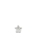 CHANEL MINI STAR COIN PURSE CALFSKIN SILVER LGHW(MICROCHIP)