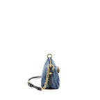 DIOR DIORSTAR OBLIQUE HOBO BAG DENIM BLUE GHW