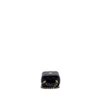 CHANEL TOP HANDLE MINI VANITY CASE WITH CHAINS LAMBSKIN BLACK LGHW