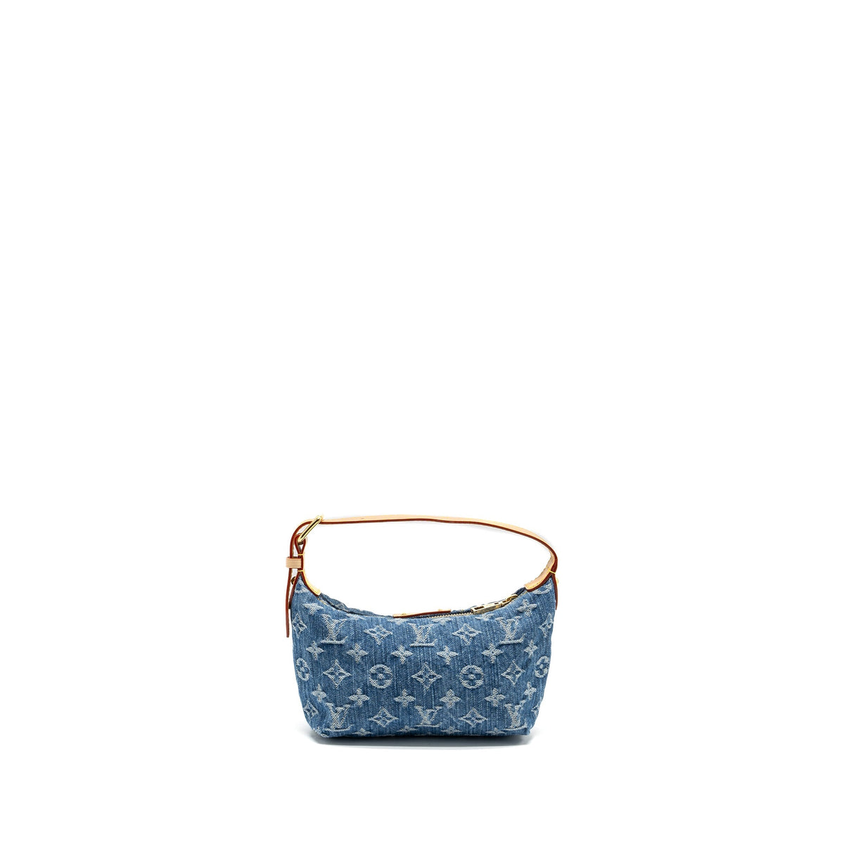 LOUIS VUITTON HILLS POCHETTE MONOGRAM DENIM BLUE GHW